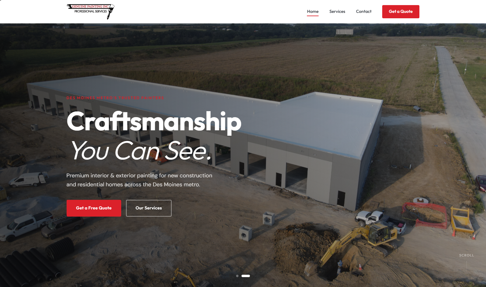 genuinepaintinginc.com screenshot